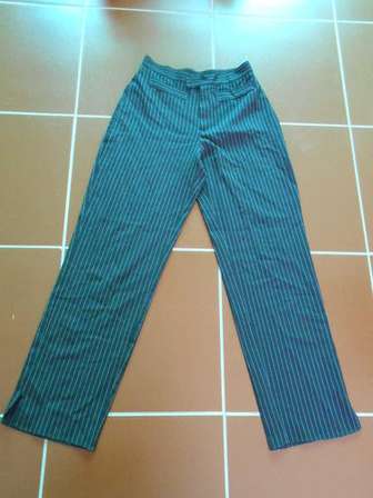Waisted Pin Striped Formal Pants 